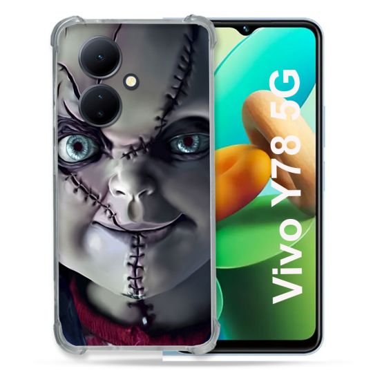 Coque Renforcée Pour Vivo V29 Lite 5G / Y78 5G Horreur Chucky Cicatrice