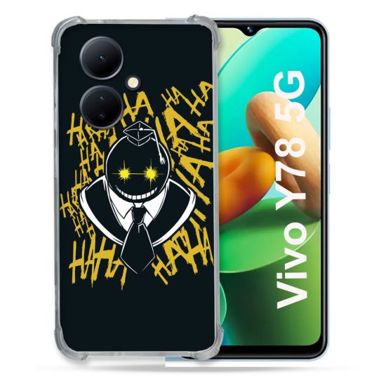 Coque Renforcée Pour Vivo V29 Lite 5G / Y78 5G Manga Assassination Classroom Kuro Noir