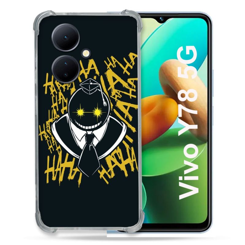 Coque Renforcée Pour Vivo V29 Lite 5G / Y78 5G Manga Assassination Classroom Kuro Noir
