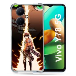 Coque Renforcée Pour Vivo V29 Lite 5G / Y78 5G Manga Attaque Titans Eren Eclair