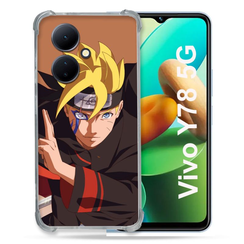 Coque Renforcée Pour Vivo V29 Lite 5G / Y78 5G Manga Boruto Signe