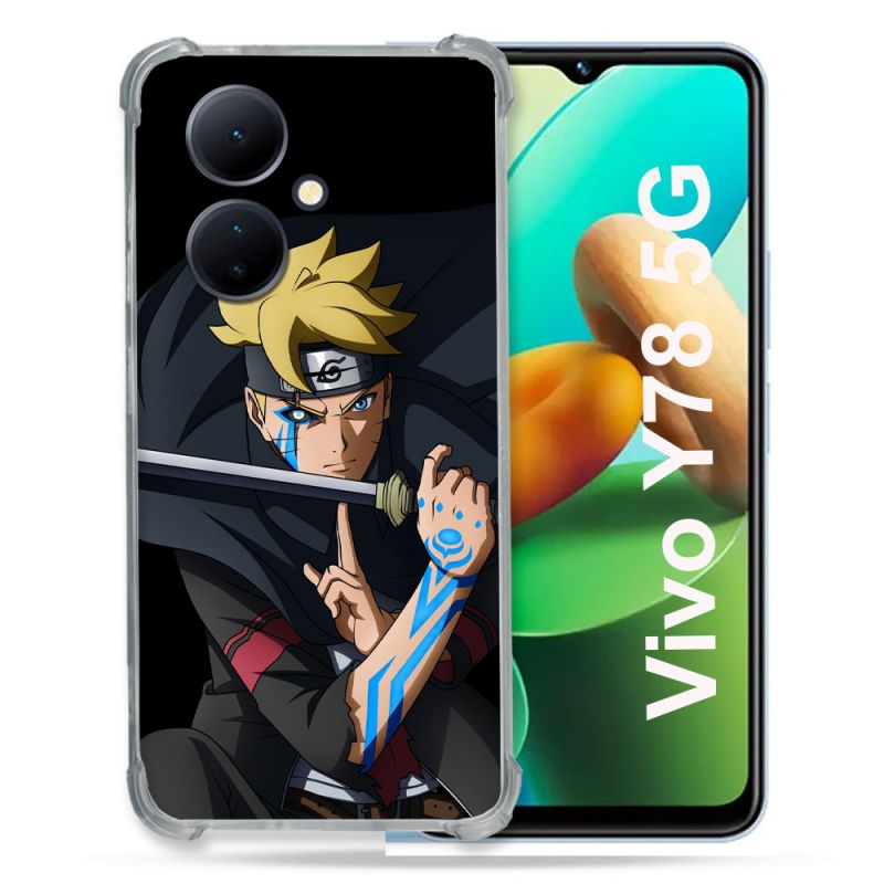 Coque Renforcée Pour Vivo V29 Lite 5G / Y78 5G Manga Boruto Tatouage