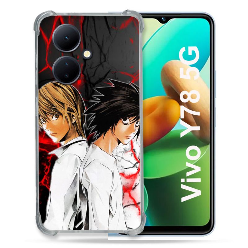 Coque Renforcée Pour Vivo V29 Lite 5G / Y78 5G Manga Death Note Duo