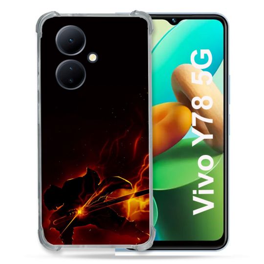 Coque Renforcée Pour Vivo V29 Lite 5G / Y78 5G Manga Demon Slayer Electric