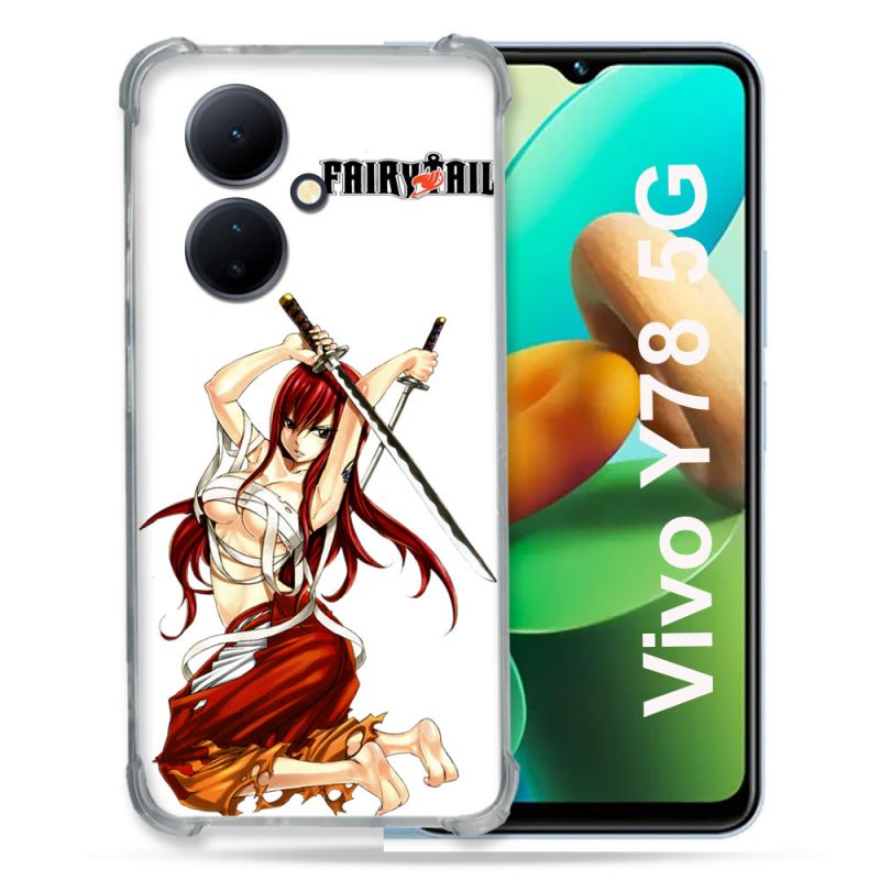Coque Renforcée Pour Vivo V29 Lite 5G / Y78 5G Manga Fairy Tail Erza