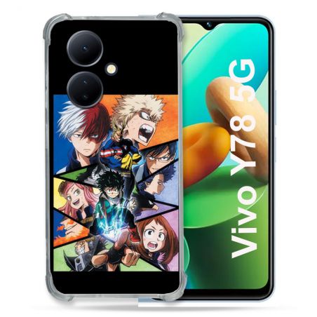 Coque Renforcée Pour Vivo V29 Lite 5G / Y78 5G Manga My Hero Academia Noir