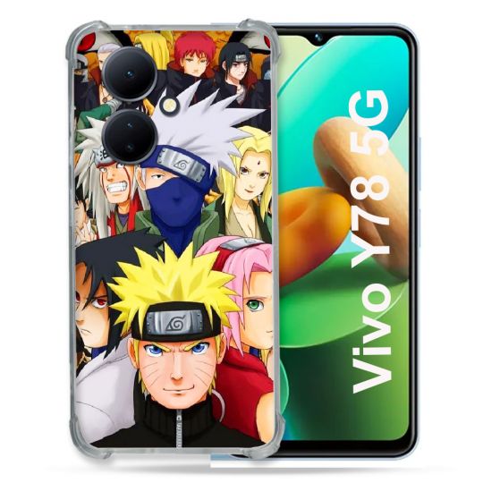 Coque Renforcée Pour Vivo V29 Lite 5G / Y78 5G Manga Naruto Team