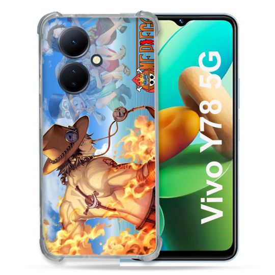 Coque Renforcée Pour Vivo V29 Lite 5G / Y78 5G Manga One Piece Ace Color