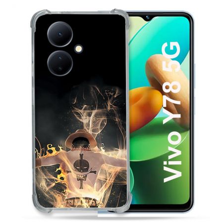 Coque Renforcée Pour Vivo V29 Lite 5G / Y78 5G Manga One Piece Ace Noir