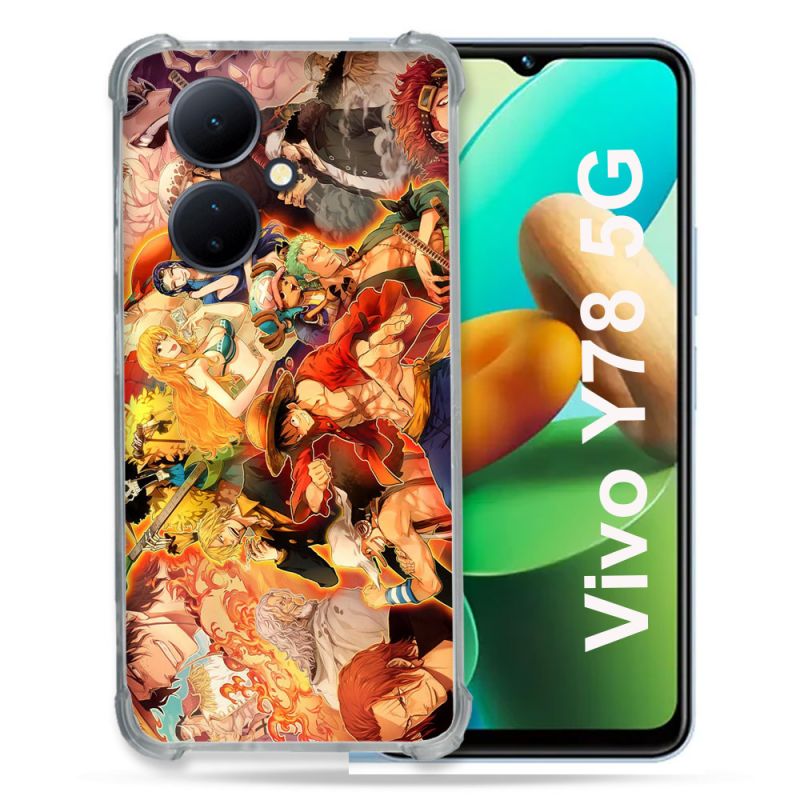 Coque Renforcée Pour Vivo V29 Lite 5G / Y78 5G Manga One Piece Nakama