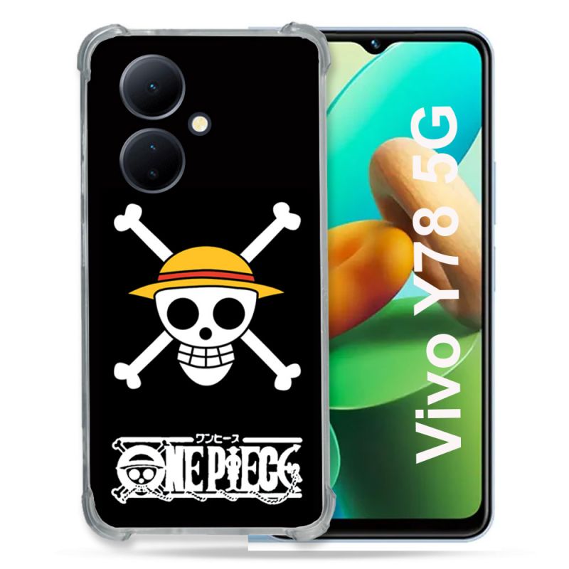 Coque Renforcée Pour Vivo V29 Lite 5G / Y78 5G Manga One Piece Tete de Mort
