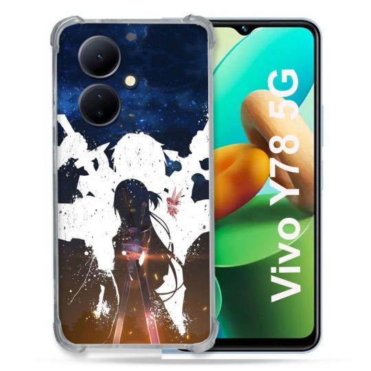 Coque Renforcée Pour Vivo V29 Lite 5G / Y78 5G Manga SAO sword Art Online Asuna