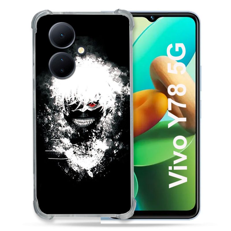 Coque Renforcée Pour Vivo V29 Lite 5G / Y78 5G Manga Tokyo Ghoul Kaneki Tag