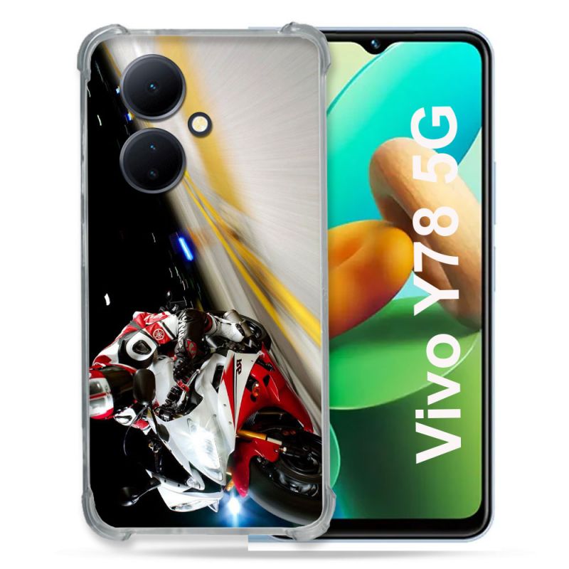 Coque Renforcée Pour Vivo V29 Lite 5G / Y78 5G Moto Course GP R6