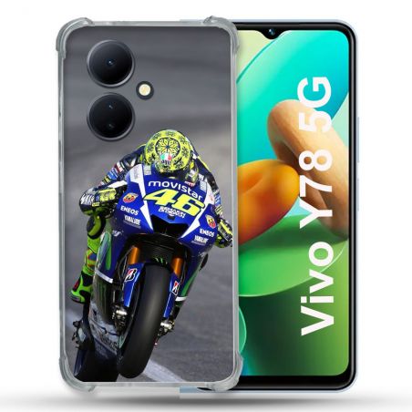 Coque Renforcée Pour Vivo V29 Lite 5G / Y78 5G Moto Course GP Wheeling 46