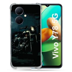 Coque Renforcée Pour Vivo V29 Lite 5G / Y78 5G Moto Harley Vintage