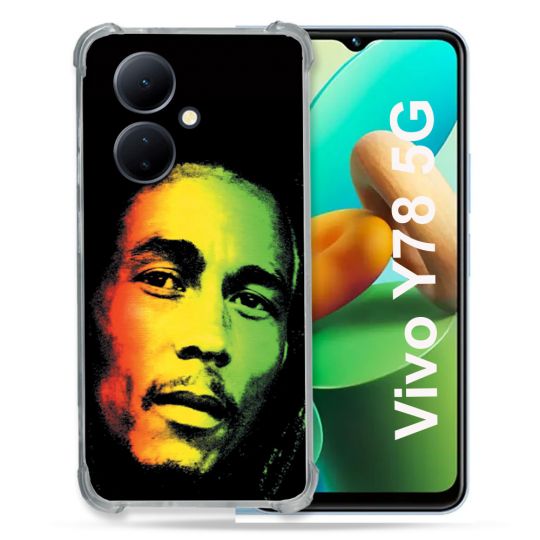 Coque Renforcée Pour Vivo V29 Lite 5G / Y78 5G Musique Bob Marley 2