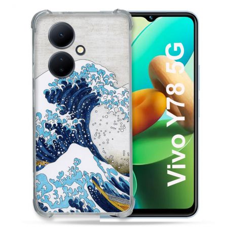 Coque Renforcée Pour Vivo V29 Lite 5G / Y78 5G Peinture La Grande Vague