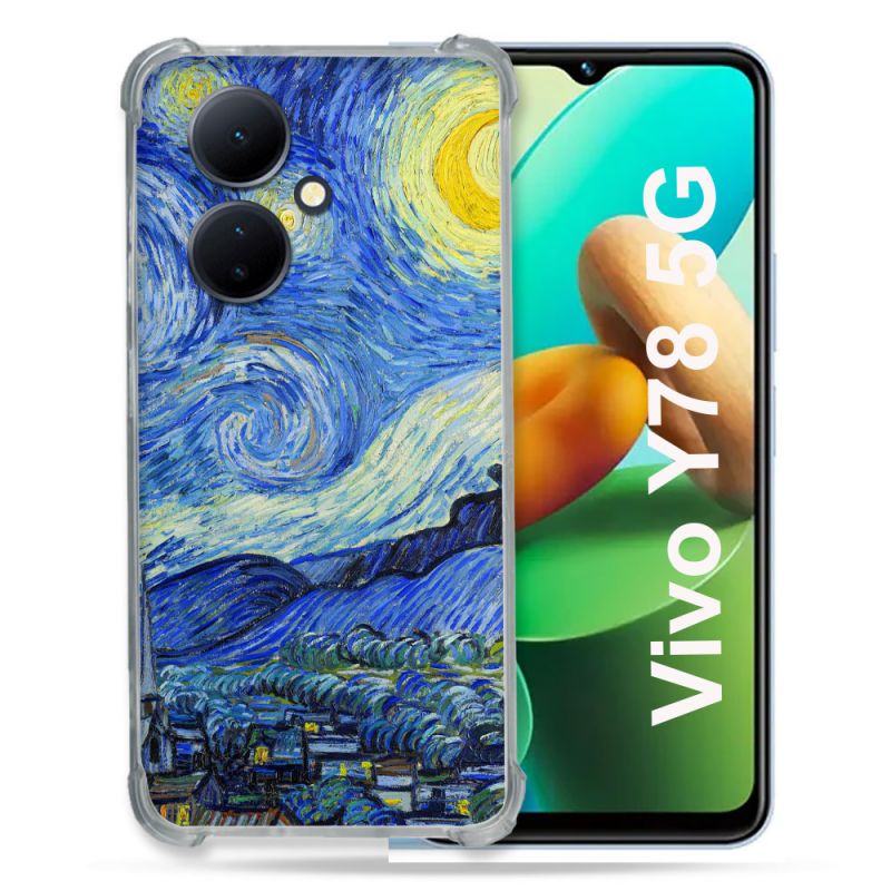 Coque Renforcée Pour Vivo V29 Lite 5G / Y78 5G Peinture La nuit étoilée