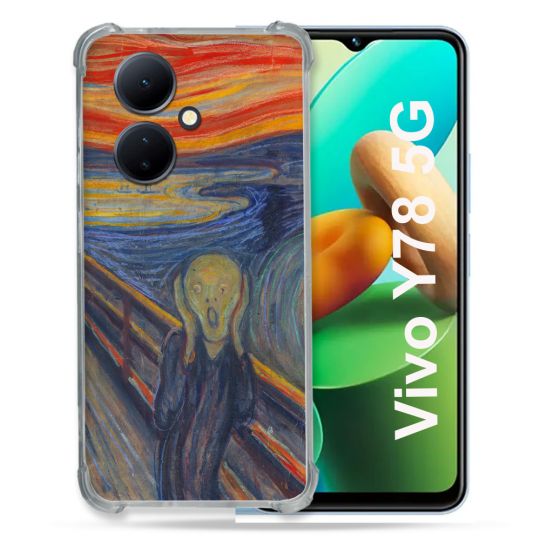 Coque Renforcée Pour Vivo V29 Lite 5G / Y78 5G Peinture Le Cri
