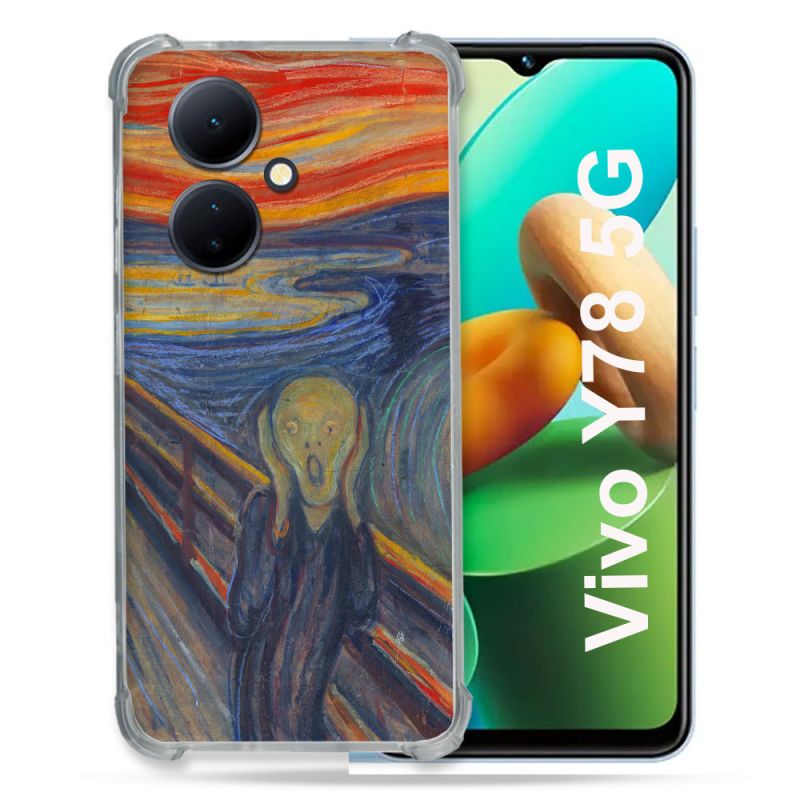 Coque Renforcée Pour Vivo V29 Lite 5G / Y78 5G Peinture Le Cri