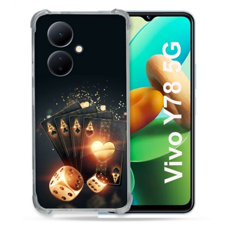 Coque Renforcée Pour Vivo V29 Lite 5G / Y78 5G Poker Des