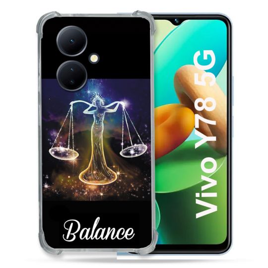 Coque Renforcée Pour Vivo V29 Lite 5G / Y78 5G Signe Zodiaque 2 Balance