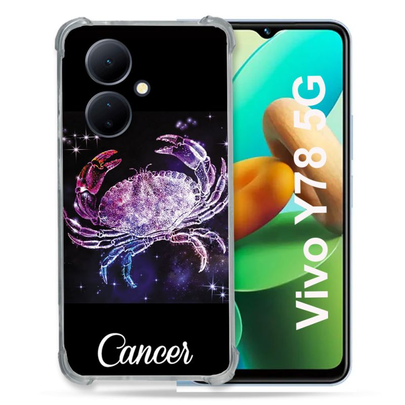 Coque Renforcée Pour Vivo V29 Lite 5G / Y78 5G Signe Zodiaque 2 Cancer