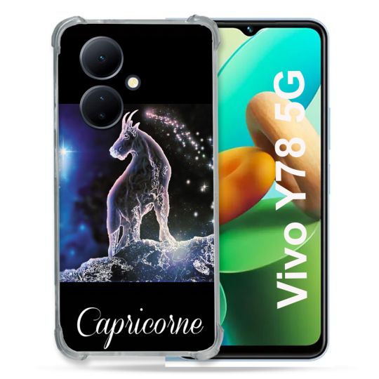 Coque Renforcée Pour Vivo V29 Lite 5G / Y78 5G Signe Zodiaque 2 Capricorne