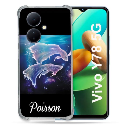 Coque Renforcée Pour Vivo V29 Lite 5G / Y78 5G Signe Zodiaque 2 Poisson