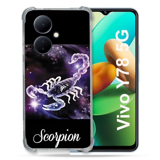 Coque Renforcée Pour Vivo V29 Lite 5G / Y78 5G Signe Zodiaque 2 Scorpion