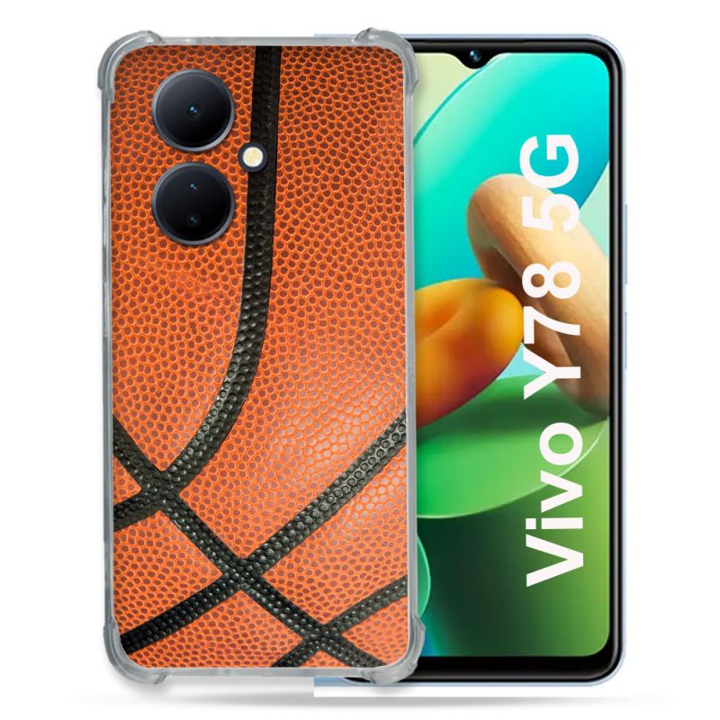 Coque Renforcée Pour Vivo V29 Lite 5G / Y78 5G Sport Ballon Basket