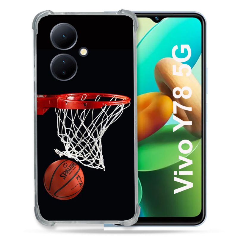 Coque Renforcée Pour Vivo V29 Lite 5G / Y78 5G Sport Basket Panier