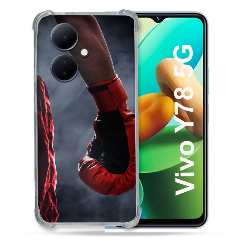 Coque Renforcée Pour Vivo V29 Lite 5G / Y78 5G Sport Boxe Gant Rouge