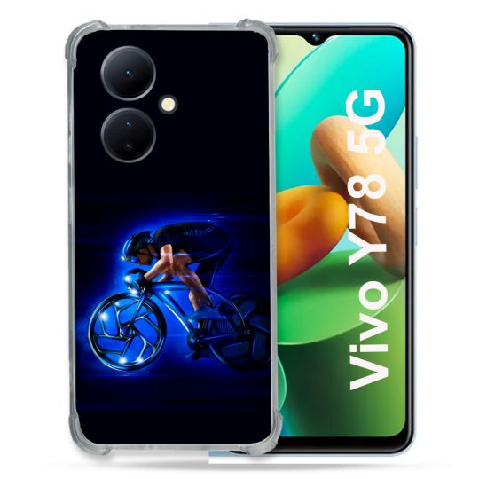 Coque Renforcée Pour Vivo V29 Lite 5G / Y78 5G Sport Cyclisme Bleu
