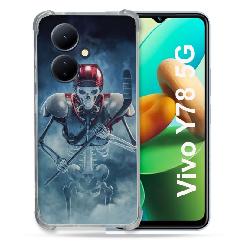 Coque Renforcée Pour Vivo V29 Lite 5G / Y78 5G Sport Hockey Squelette