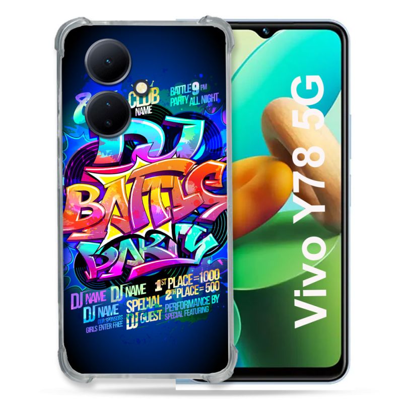 Coque Renforcée Pour Vivo V29 Lite 5G / Y78 5G Street Art Rap