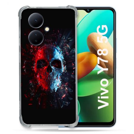 Coque Renforcée Pour Vivo V29 Lite 5G / Y78 5G Tete de Mort Deflagration
