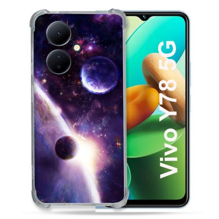 Coque Renforcée Pour Vivo V29 Lite 5G / Y78 5G Univers Planete Stellaire