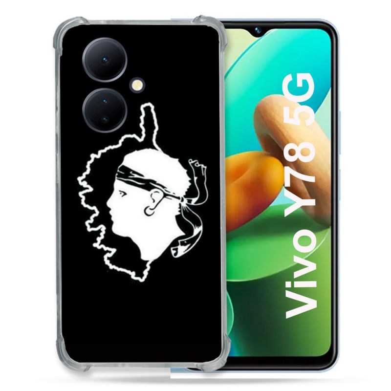 Coque Renforcée Pour Vivo V29 Lite 5G / Y78 5G Voyage Corse Noir