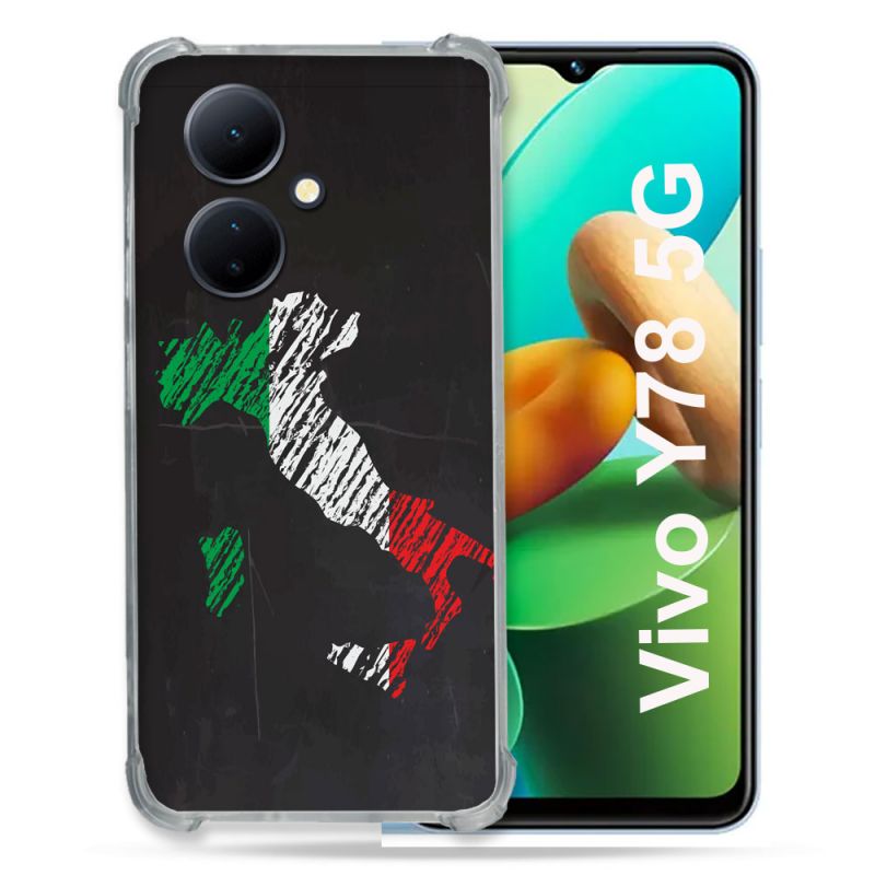 Coque Renforcée Pour Vivo V29 Lite 5G / Y78 5G Voyage Italie Botte