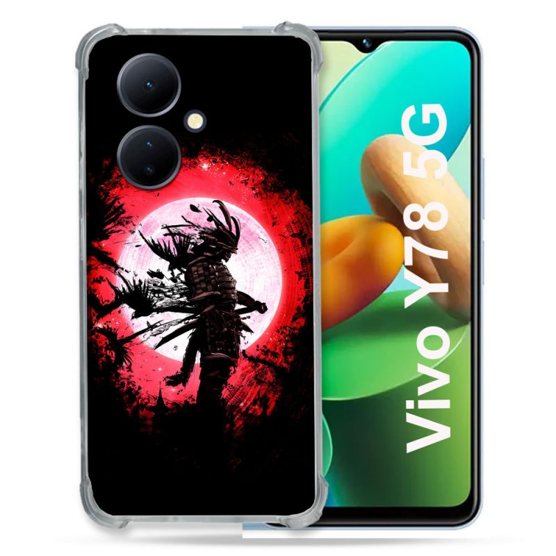 Coque Renforcée Pour Vivo V29 Lite 5G / Y78 5G Voyage Japon Samourai