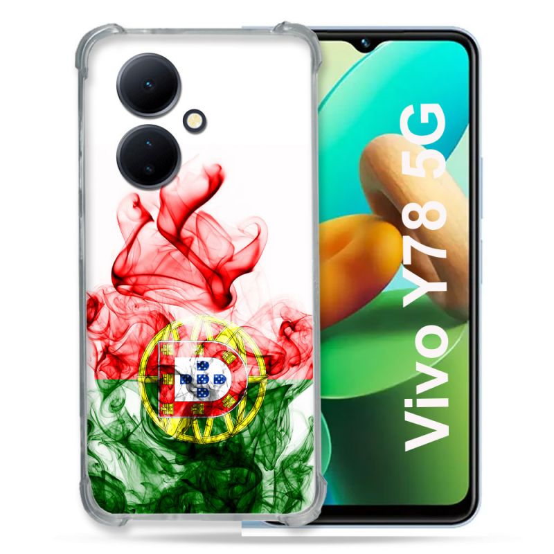 Coque Renforcée Pour Vivo V29 Lite 5G / Y78 5G Voyage Portugal Flamme
