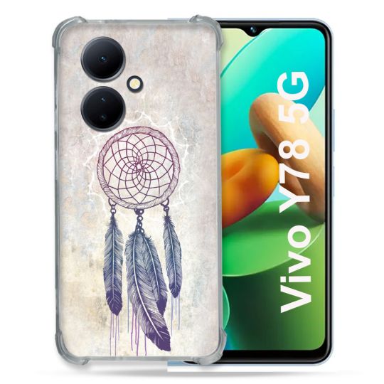 Coque Renforcée Pour Vivo V29 Lite 5G / Y78 5G Zen Attrape Reve Blanc