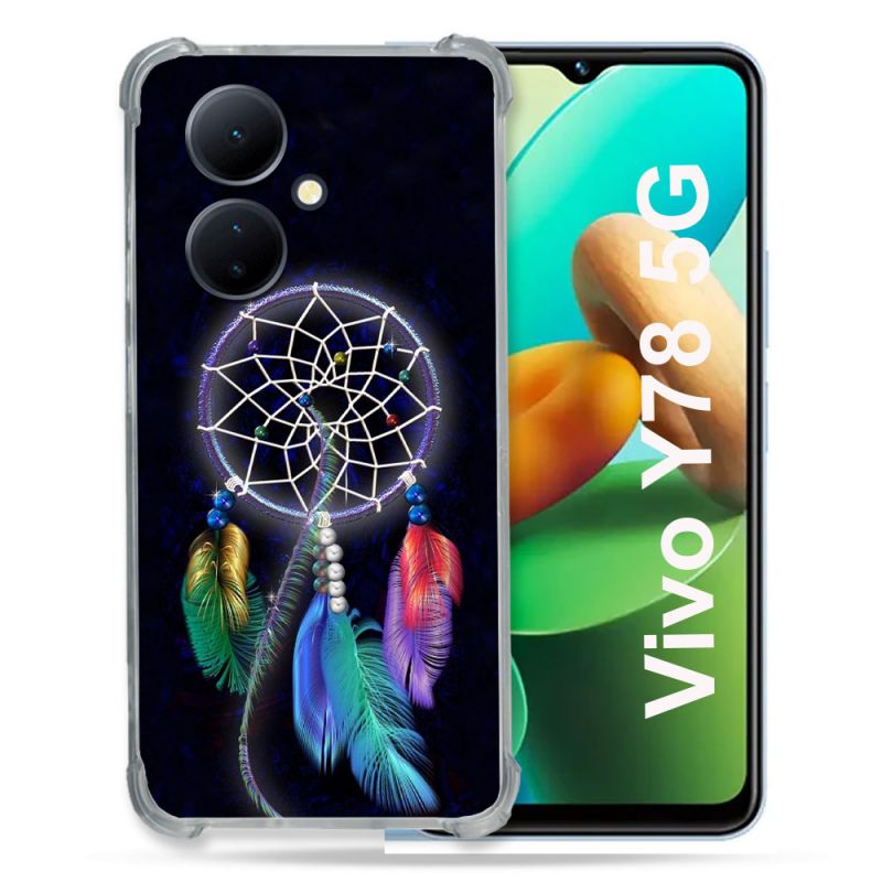 Coque Renforcée Pour Vivo V29 Lite 5G / Y78 5G Zen Attrape Reve Multicolore