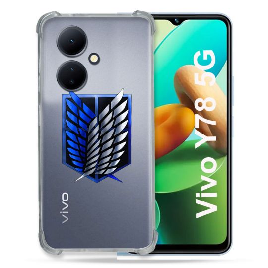 Coque Renforcée Transparente Pour Vivo V29 Lite 5G / Y78 5G Attaque Titan Logo