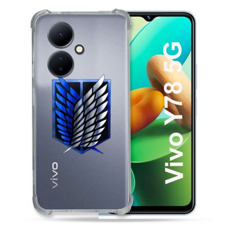 Coque Renforcée Transparente Pour Vivo V29 Lite 5G / Y78 5G Attaque Titan Logo