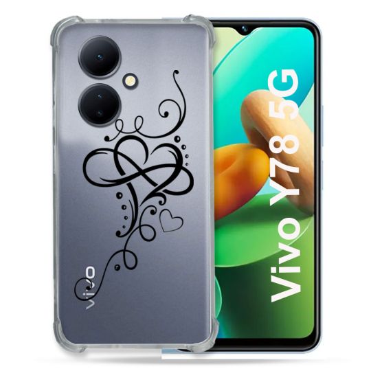 Coque Renforcée Transparente Pour Vivo V29 Lite 5G / Y78 5G C?ur infini