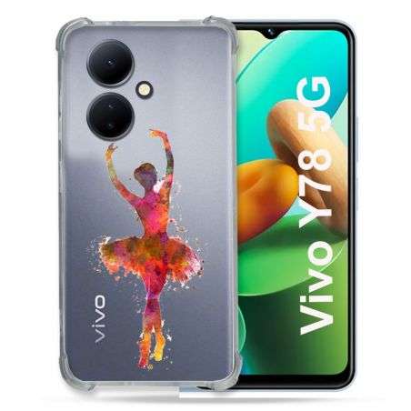 Coque Renforcée Transparente Pour Vivo V29 Lite 5G / Y78 5G Danseuse etoile