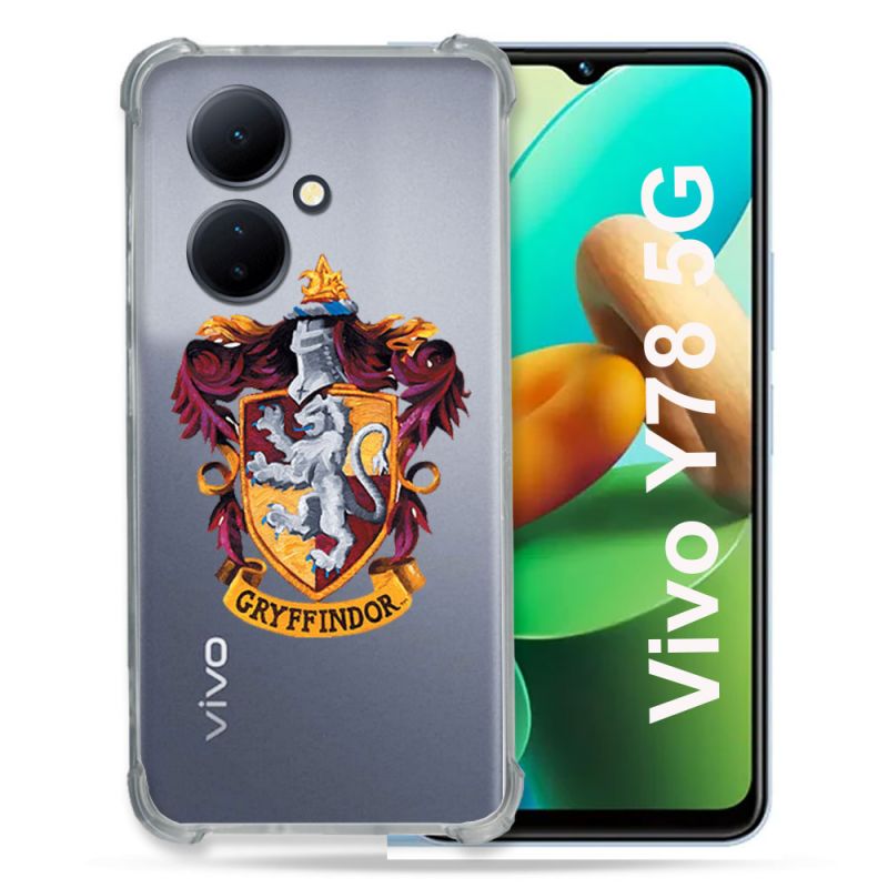Coque Renforcée Transparente Pour Vivo V29 Lite 5G / Y78 5G Harry Potter Griffindor